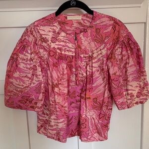 Ulla Johnson cropped cotton blouse.